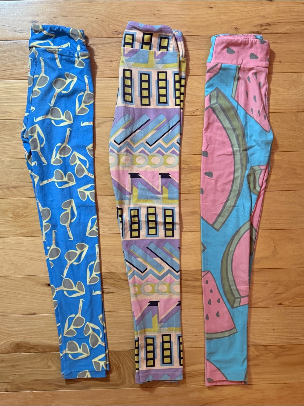 LuLaRoe Kids L/XL Leggings Lot of 3 - Picture 1 of 1